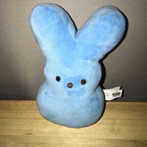 Peeps Blue Bunny Rabbit Plush 16" Stuffed Animal Easter 2019 Clean and Cute